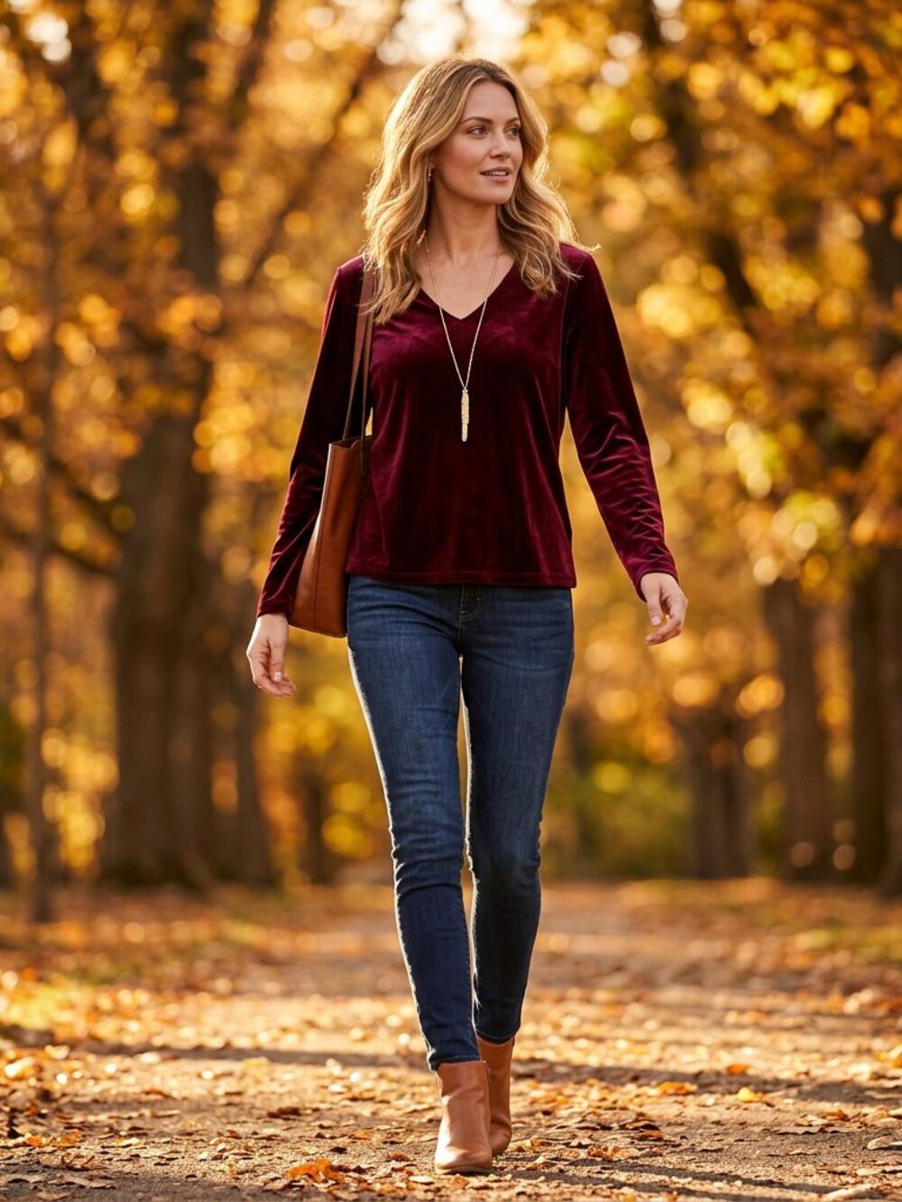 EDDIE BAUER Top Blouse M Long Sleeve Velvet Pull Over Machine Wash BIN 1